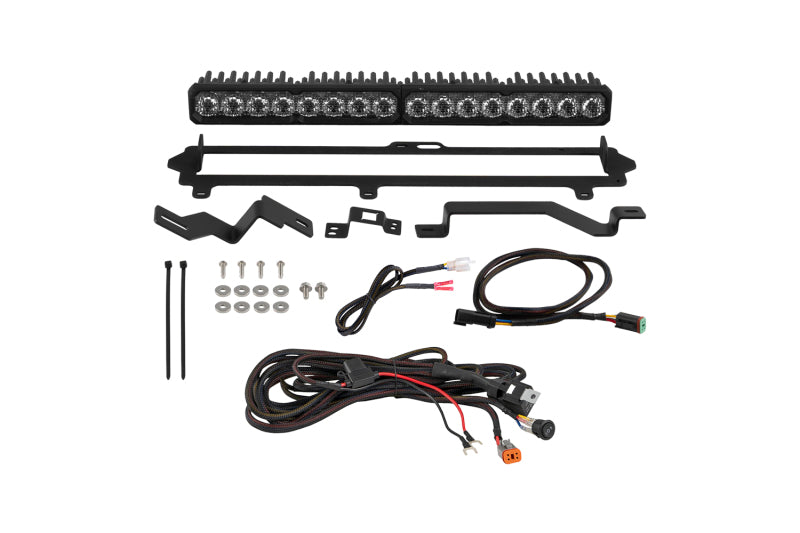 Diode Dynamics 2022-2026 Toyota Tundra Pro Grille SS20 Sport LED Kit White Combo ABL 6000K