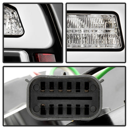 Spyder Apex 19-23 Dodge Ram 1500 (w/ Factory LED) LED Tail Light - Black (ALT-YD-DR19LEDT2-SEQ-BK)