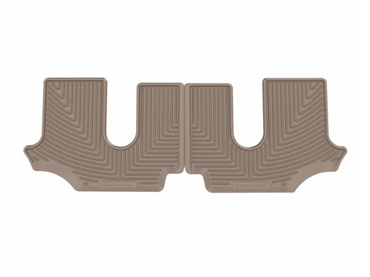 WeatherTech 18-26 Volkswagen Atlas-Bucket 2nd Row-3rd Row Rear All-Weather Floor Mats - Tan