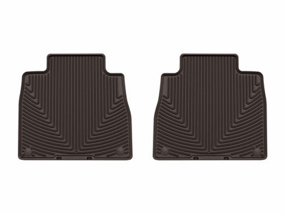WeatherTech 20-25 Mercedes-Benz AMG GLS 63 SUV 2nd Row Rear All-Weather Floor Mats - Cocoa