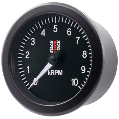 Autometer Stack Sport 88mm 0-10K RPM Tachometer - Black