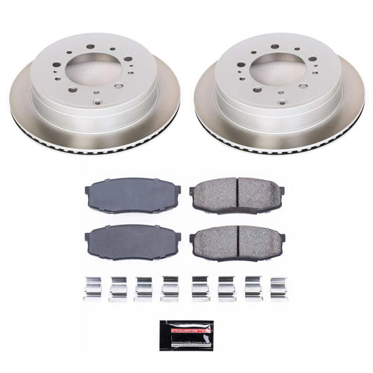 Power Stop 07-21 Toyota Tundra Rear Semi-Coated Rotor Kit