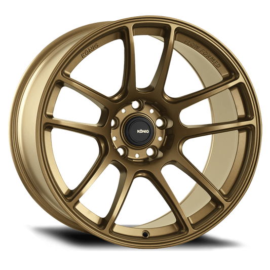 Konig Heliogram 18X9.5 5X114.3 ET25 Matte Bronze Knurled Bead Flow Formed