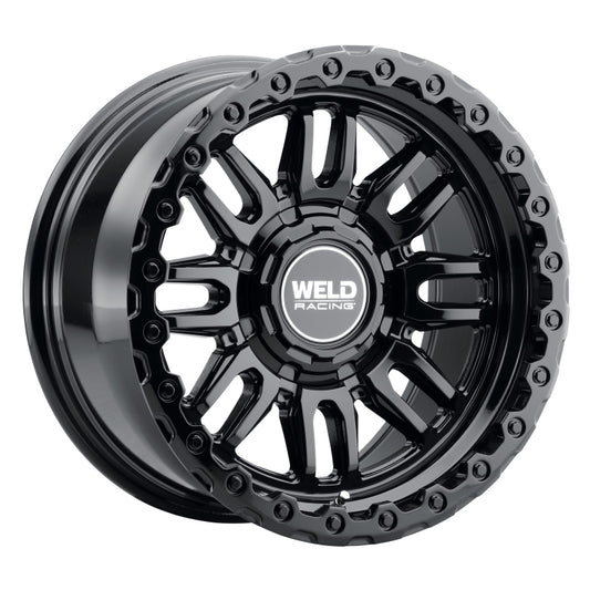 Weld Off-Road Swift 17x9in - 6x135 / 6x139.7 BP - ET-12 - 106.1mm CB - Gloss Black Wheel & Ring