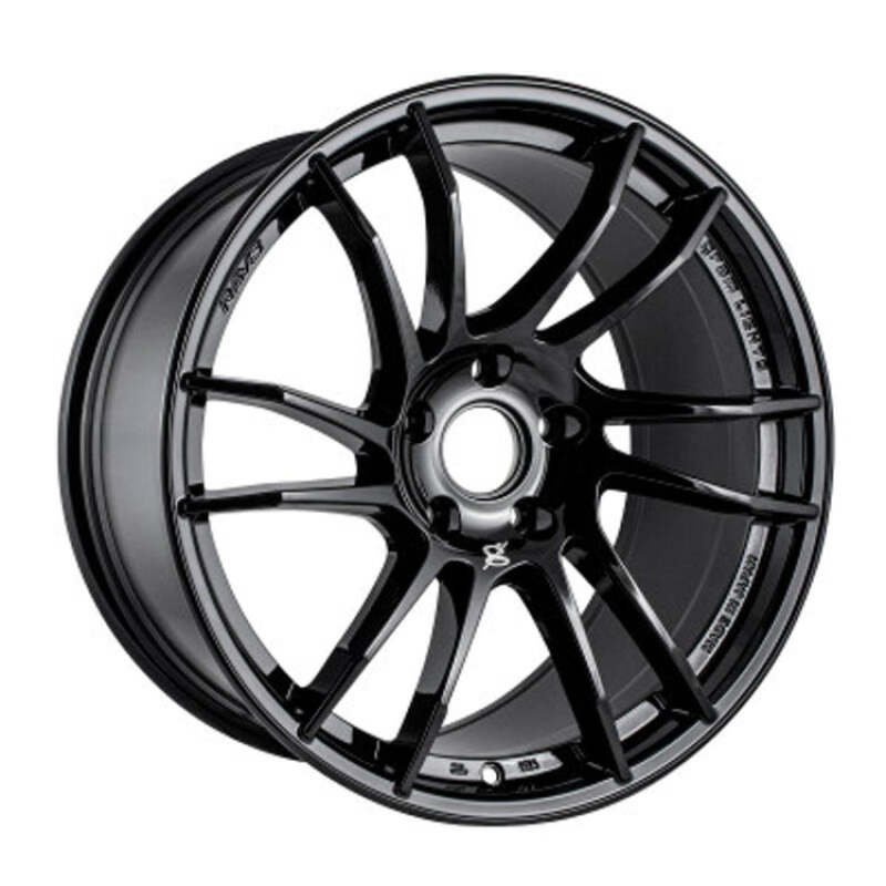 Gram Lights 57XR 18x9.5 +38 5-114.3 Glossy Black Wheel (Minimum Order Qty 20)