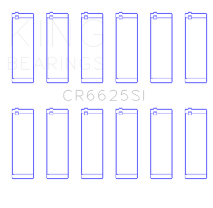 King Engine Bearings Chevrolet 262 (Size +0.25mm) Connecting Rod Bearing Set