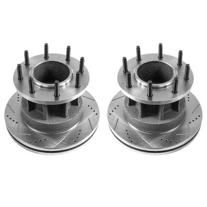 Power Stop 08-2012 Ford F-350 Super Duty Front Drilled & Slotted Rotor - Pair