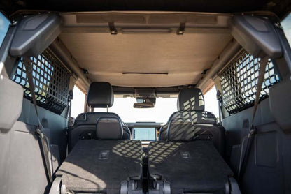 DV8 21-24 Ford Bronco 2-Door Rear Window Pocket Molle Panels