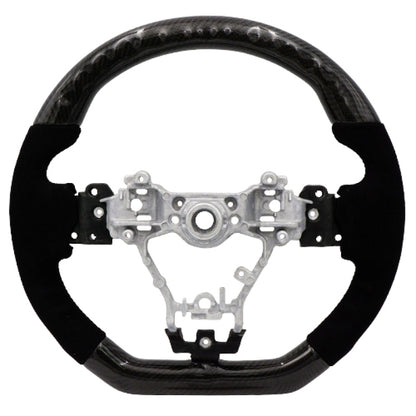 BLOX Racing 15-21 Subaru Carbon/Alcantara Steering Wheel Black Stitching