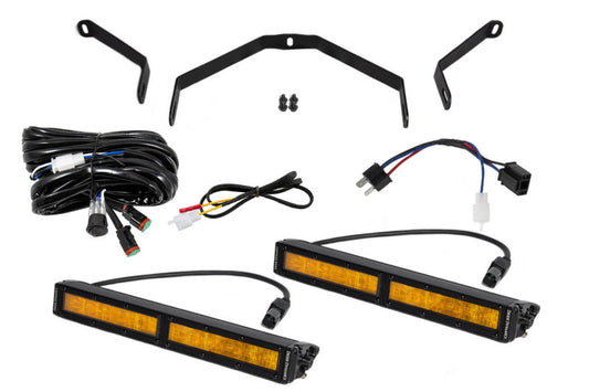 Diode Dynamics 14-21 Toyota Tundra SS12 Driving Light Kit - Amber Wide