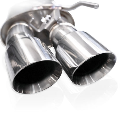 Stainless Works 2024 Mustang GT Catback Quad Tips Redline Sound X-Pipe Factory Connect Exhaust