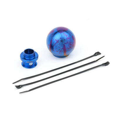 Acuity - POCO-Ti Low Profile Shift Knob in Splatter Titanium Finish (M10x1.5)
