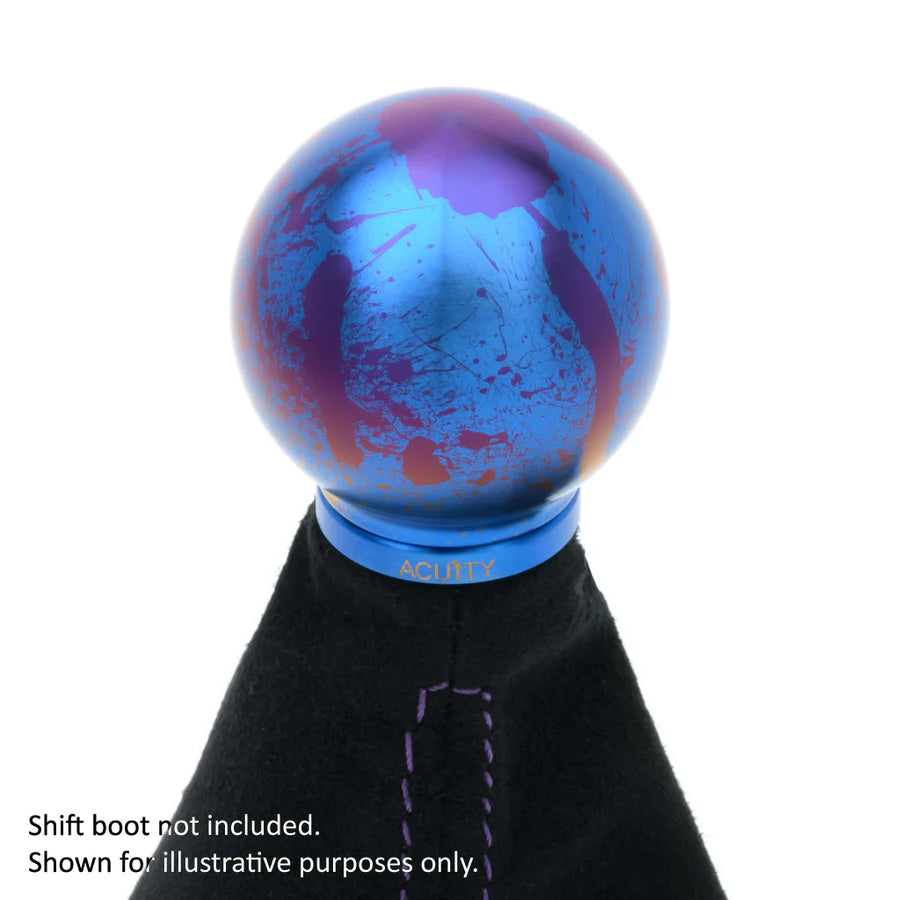 Acuity - POCO-Ti Low Profile Shift Knob in Splatter Titanium Finish (M10x1.5)
