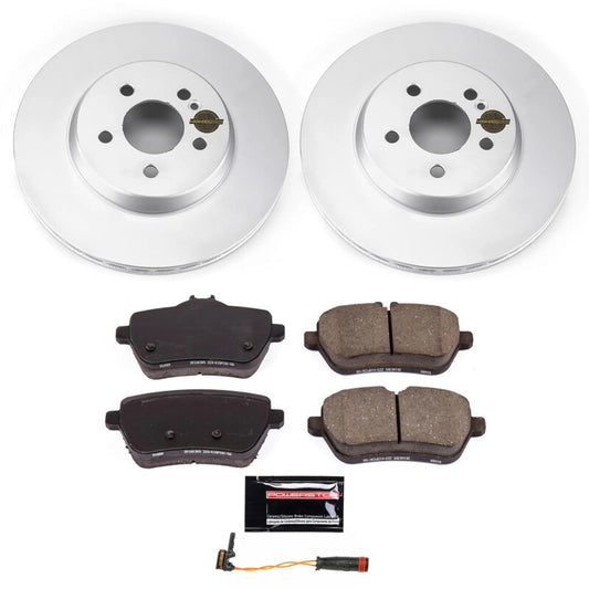 Power Stop 18-20 Mercedes-Benz S450 Rear Z23 Coated Brake Kit