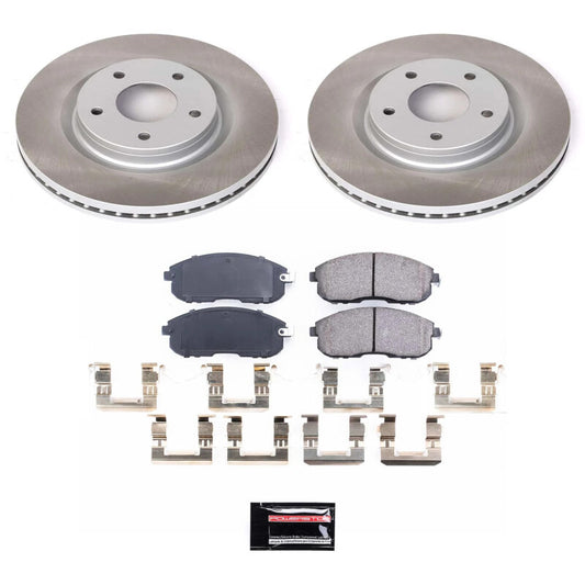 Power Stop 17-18 Nissan Sentra Front Semi-Coated Rotor Kit