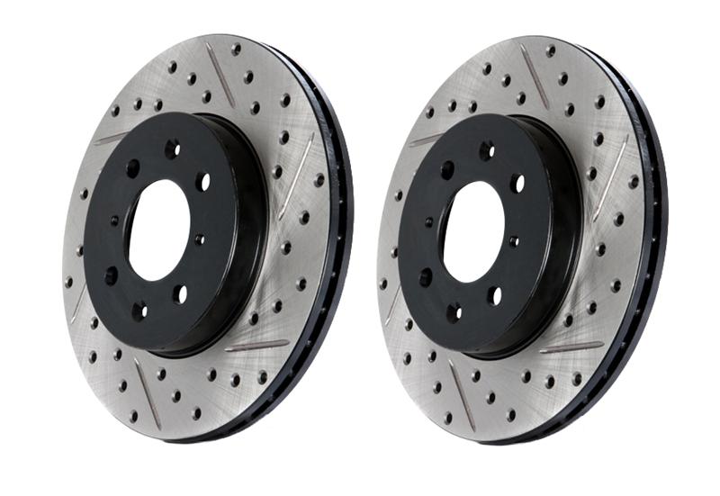 Centric C-TEK 12-15 Mercedes-Benz ML63 AMG High Carbon OE Design Slotted / Drilled 1PC Brake Rotor