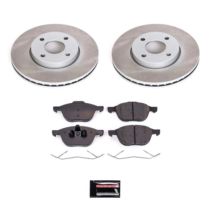 Power Stop 05-07 Ford Focus Front Semi-Coated Rotor Kit