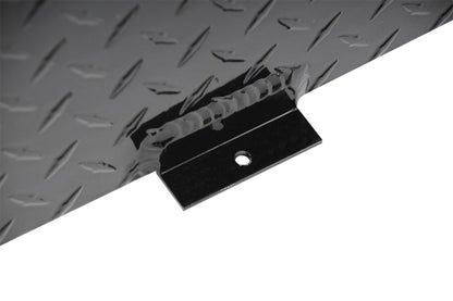 Deezee Universal Tanks - Long Rectangle Black-Tread Aluminum