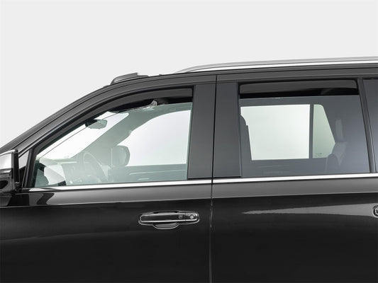 WeatherTech 21-26 Cadillac Escalade Front Rear Side Window Deflectors - Matte Blk