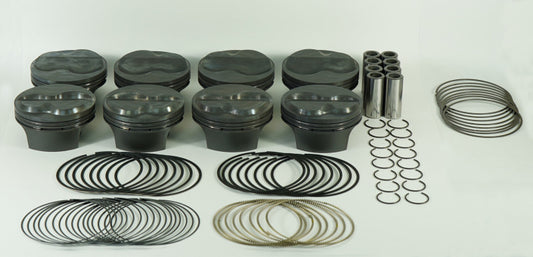 Mahle MS Piston Set Chevy Small Block 440ci 4.185in Bore 4.00Stk 6.0in Rod .927 Pin 6.0cc Set of 8