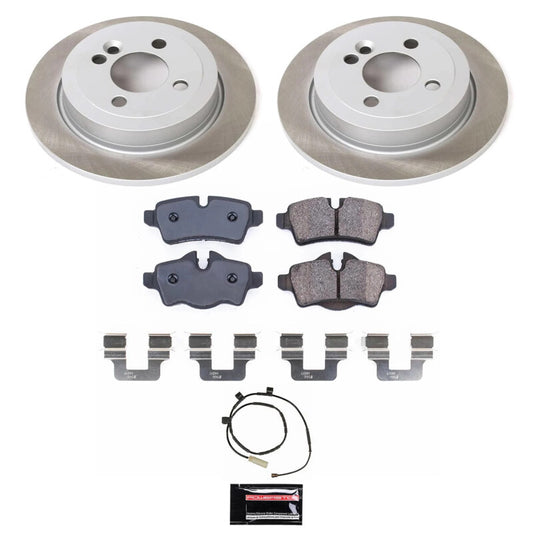 Power Stop 11-15 Mini Cooper Rear Semi-Coated Rotor Kit