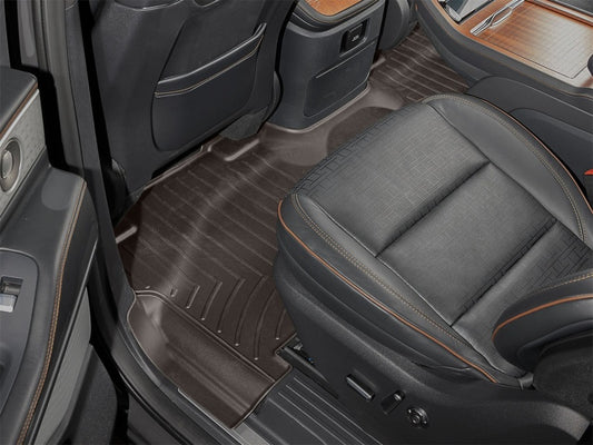 WeatherTech 25-26 Lincoln Navigator 2nd Row Rear FloorLiner 2pc - Cocoa