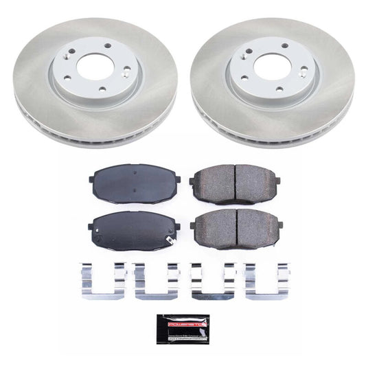 Power Stop 10-13 Kia Forte Koup Front Semi-Coated Rotor Kit