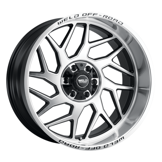 Weld Fulcrum 20x9 / 6x135 / 5 BS / 106.1 HB - Gloss Black Machined - Non-BL Wheel