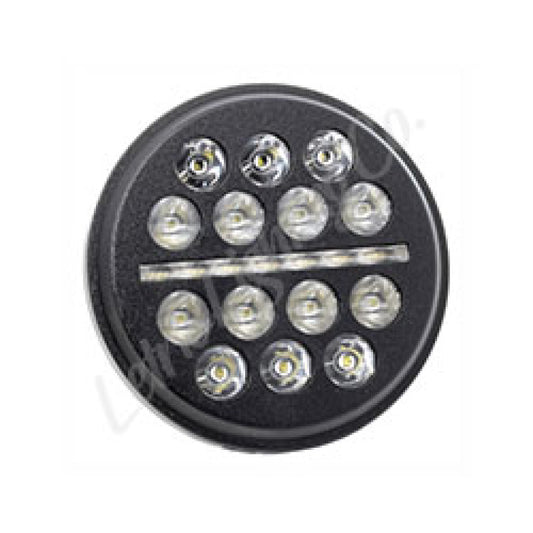 Letric Lighting 5.75? LED Black Buck-Shot Style mini-multi Headlight