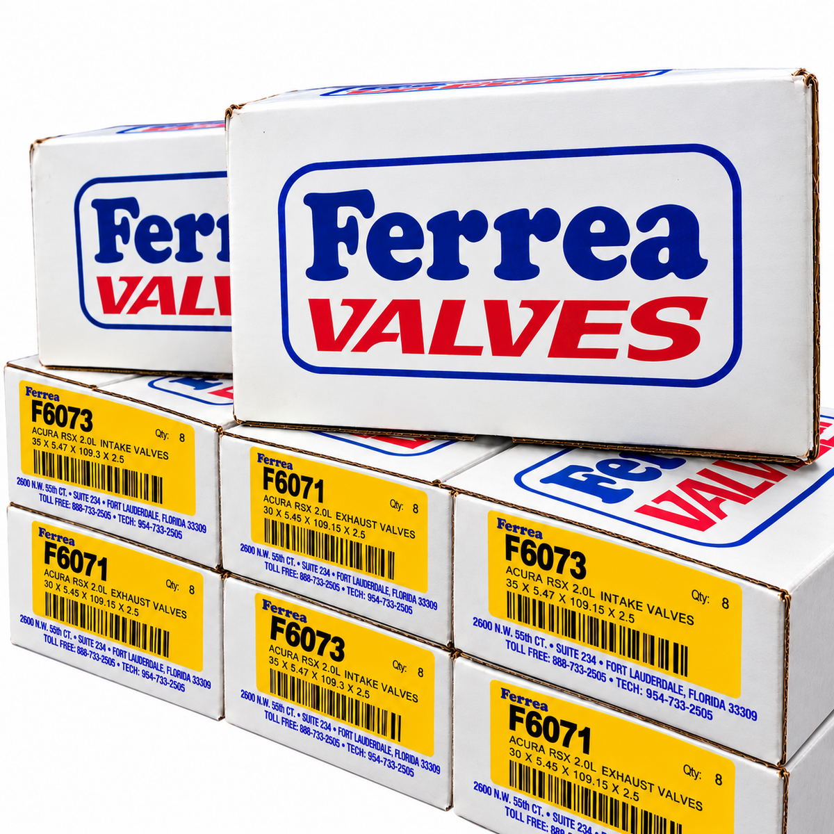 Ferrea - 6000 Series Competition Valves - K-Series (Intake & Exhaust Set)