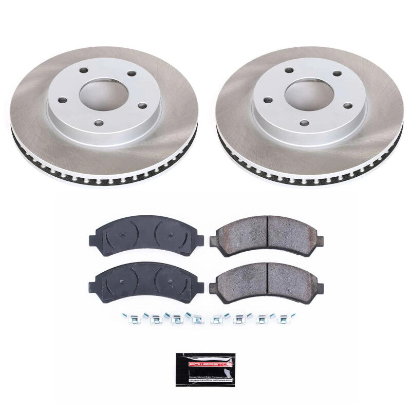 Power Stop 97-01 Oldsmobile Bravada Front Semi-Coated Rotor Kit