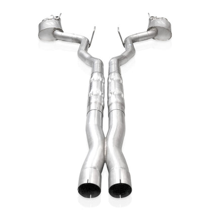 Stainless Works 2024 Mustang GT Catback Quad Tips Redline Sound X-Pipe Factory Connect Exhaust