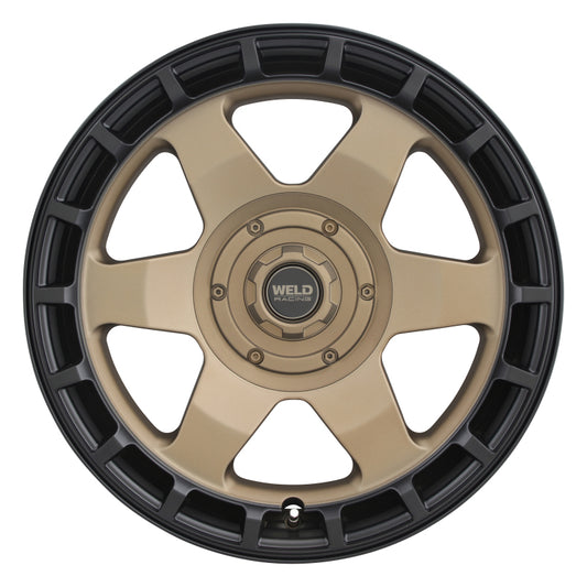 Weld Off-Road Ridge 20x9 - 8x165.1 BP - ET0 - 125.1mm CB - Satin Bronze Wheel (Black Ring)