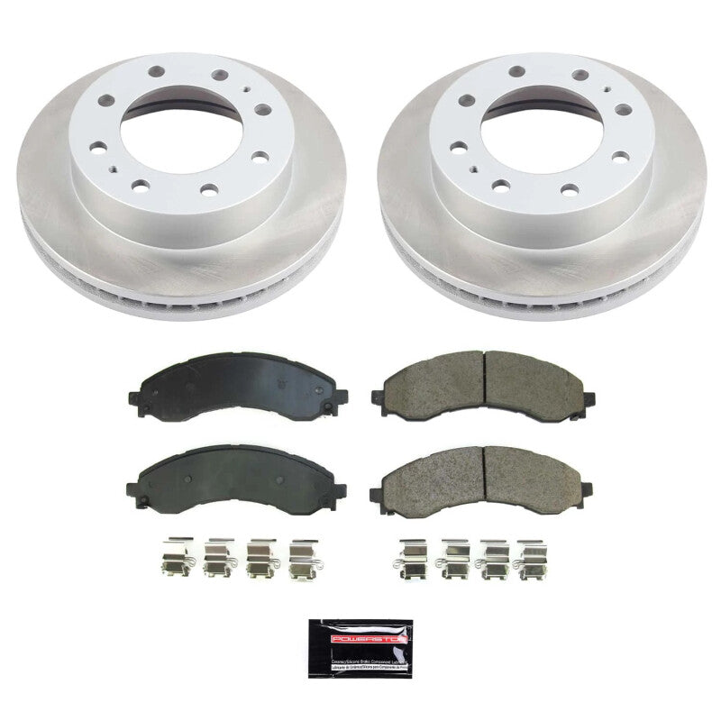 Power Stop 21-22 GMC Savana 3500 Front Semi-Coated Rotor Kit