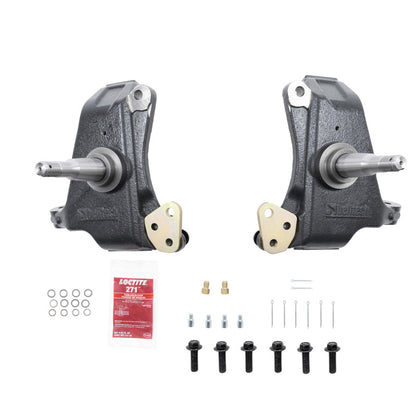 Belltech 19-24 Chevy Silverado 1500 3in. Drop Spindle Set (4-Piston Brake Setup)