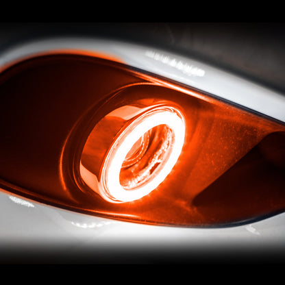 Oracle 10-13 Chevrolet Camaro Surface Mount LED Fog Light Halo Kit - Amber