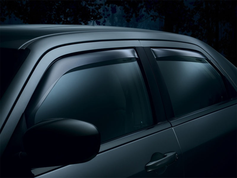 WeatherTech 04-08 Ford F150 Super Cab Front and Rear Side Window Deflectors - Dark Smoke