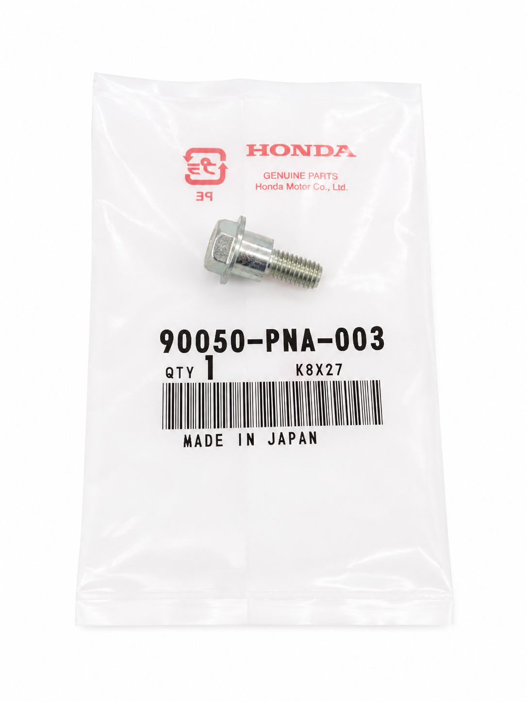 Honda - Genuine Honda OEM K-series Thermostat Assembly Bolt | 90050-PNA-003 | 6x19mm