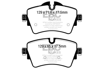 EBC 14+ Mini Hardtop 2.0 Turbo Cooper S Greenstuff Front Brake Pads