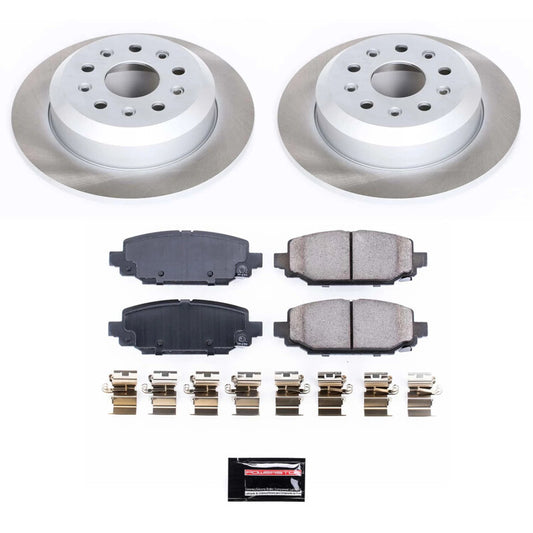 Power Stop 18-22 Jeep Wrangler Rear Semi-Coated Rotor Kit