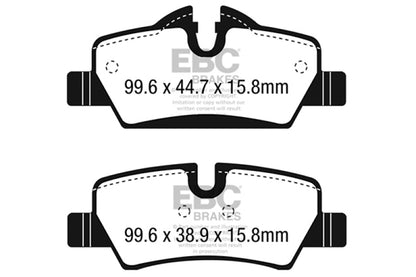 EBC 14+ Mini Hardtop 1.5 Turbo Cooper Ultimax2 Rear Brake Pads