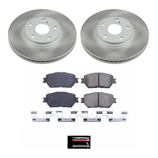 Power Stop 02-04 Toyota Camry Front Semi-Coated Rotor Kit