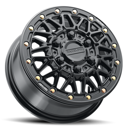 Raceline A15 Omega 15x6in / 6x139.7 BP / 74mm Offset / 78.1mm Bore - Gloss Black
