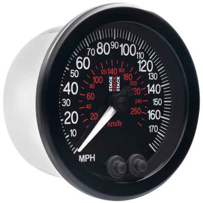 Autometer Stack Instruments 88mm 0-180 MPH 290 KM/H GPS Speedometer - Black