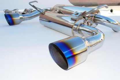 Invidia 03-08 Infiniti FX35/45 Gemini Single Layer Titanium Tip Cat-back Exhaust