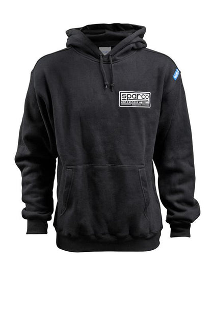 Sparco Sweatshirt Hooded Heritage Blk Lr