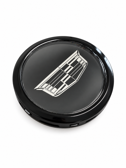 Vossen Monochromatic Cadillac Emblem Floating Center Caps - Black Trim