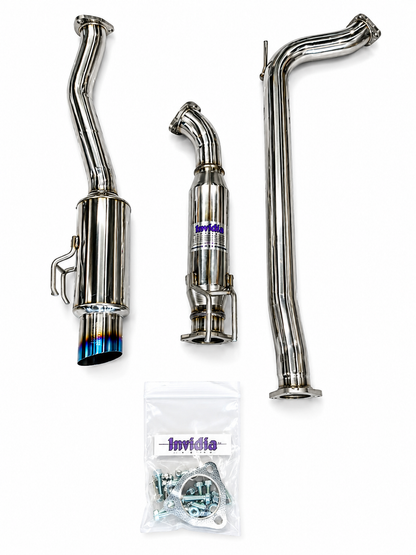 Invidia 06-11+ Civic Si 2Dr ONLY 76mm RACING N1 Titanium Tip Cat-back Exhaust