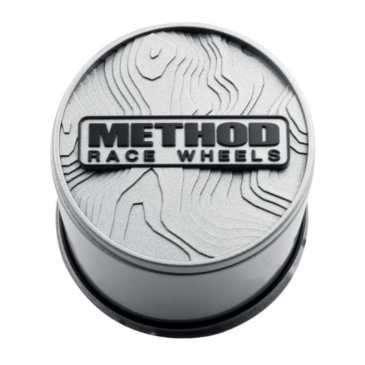 Method Race Wheels Topo Push-Through Center Cap - Silver