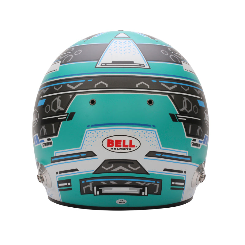 Bell Helmet Rs7 Stamina Anthracite/Aquamarine (Hans) 58(7 1/4) Fia8859-2024/Sa2025